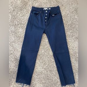 Redone stove pipe navy jean size 29